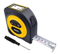 Mètre ruban numérique de 5 m, 6 unités métriques et écran LCD facile à lire | Mètre ruban rétractable avec verrouillage automatique et fonction mémoire - Précision 1/16" - Pour la construction et le