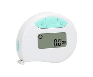 Mètre ruban numérique en pouces cm avec verrouillage automatique (bleu) | Balance double face, unités en pouces et cm, écran LCD clair, fixation magnétique, rétraction autobloquante