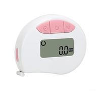 Mètre ruban numérique en pouces cm avec verrouillage automatique (rose) | Balance double face, unités en pouces et cm, écran LCD clair, fixation magnétique, rétraction autobloquante