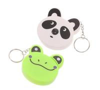 Mètre Ruban Porte-clés Mini Rétractable en Abs 2 Pcs