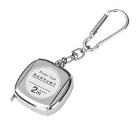 Mètre Ruban Porte-Clés - Outil De Mesure Compact | Mini Mètre Souple En Acier | De Poche 2M Format Métrique - Corps Léger En ABS, Anneau De Clé Pratique Pour Maison, Extérieur Et Bricolage