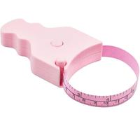 Mètre Ruban Pour Le Corps - 150 Cm (60""), Utilisation À Une Main, Design Compact Et Ergonomique - Permet De Perdre Du Poids Et De Tonifier Les Muscles (Rose)
