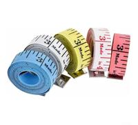 Mètre ruban pour le corps et la couture 150 cm Règle plate souple avec double échelle en cm et pouce pour couturières couture vêtements tissu W