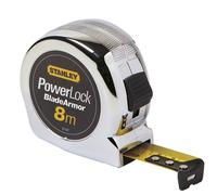 Stanley Ruban à mesurer Micro Powerlock Blade Armor, 8 mètres, Mètre à ruban