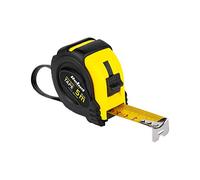 Mètre ruban professionnel robuste avec système enrouleur de 5 m, largeur 25 mm