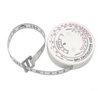 Mètre ruban rétractable BMI, corps en plastique de 72 mm de diamètre, outil de mesure du corps précis avec verrouillage et bouton de rétractation automatique pour le suivi de la forme physique et