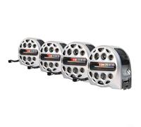 Mètre ruban rétractable, design creux unique pour un nettoyage facile - Mètre ruban impérial et métrique avec clip ceinture en métal (5 m19)