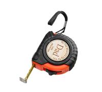 Mètre ruban rétractable gravé pour menuisier, charpentier, cadeau d'anniversaire, portable et rétractable