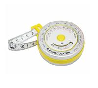 Mètre ruban rétractable IMC 150 cm Outil de calcul de régime | Mètre ruban rétractable précis avec calculateur d'IMC pour un suivi facile du corps pendant un régime.