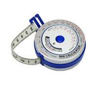 Mètre ruban rétractable IMC 150 cm Outil de calcul de régime | Mètre ruban rétractable précis avec calculateur d'IMC pour un suivi facile du corps pendant un régime.