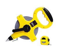 Mètre ruban robuste en ABS imperméable avec revêtement en fibre de nylon, poignée portable, comprend une récompense de 3 mètres pour plus de précision, pied à coulisse étanche avec récompense