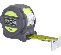 Metre ruban - RYOBI - RTM5M - 5 m - Largeur 25 mm - Crochet sécurisé