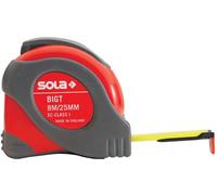 MÃštre ruban de pocheBigTL L.5m l.19mm jaune av.touche stop SOLA