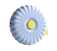 Mètre ruban souple de 2 m avec échelle de haute précision, outil de mesure du corps flexible pour couture, fitness, étui en cuir compact (2 mètres, bleu)