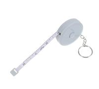 Mètre Ruban Souple Mini 2m à Double Échelle avec Porte-clés Bleu | Marquages Lisibles des Deux Côtés, Plastique Léger, Mesure Portable pour Patrons et Corps, Usage Shopping