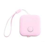 Mètre ruban souple rétractable de 1,5 m pour le corps et la couture - Règle en tissu flexible de 150 cm avec cordon - Mini design portable pour la couture et les travaux manuels (rose)