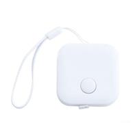 Mètre ruban souple rétractable de 1,5 m pour le corps et la couture - Règle en tissu flexible de 150 cm avec cordon, mini design portable pour couture et loisirs créatifs (blanc)