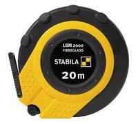 Stabila Mètre-ruban LBM 2000 FIBREGLASS – 20 m, boîtier ABS, graduation métrique