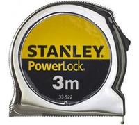 Stanley Mètre ruban 0-33-522 – 3 m compact, blocage, mYLAR, Classe II, crochet 3 rivets