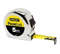 Stanley Mètre-ruban PowerLock 0-33-552 – 5 m x 19 mm – Ruban Mylar anti-abrasion
