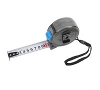 Mètre ruban transparent avec lame en acier au carbone trempé et crochet correcteur de pointe offrant des capacités de mesure internes et externes précises (5 m 25 mm)