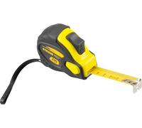 Mètre Strend Pro WorkTiger 6E, 3 m, 19 mm, mètre ruban, AutoStop, caoutchouté