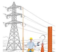 Mètre télescopique, Insulated Telescopic Measuring Rod Epoxy Resin Multicolor 6-18m For Telecom And Power Lines(Orange,26.2ft/8m)