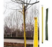 Mètre télescopique isolé, Tige de Mesure époxy télescopique isolée for l'énergie et Les télécommunications 6-18m(Yellow,10m/35.8ft)