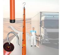 Mètre télescopique réglable, Insulated Telescopic Measuring Pole For High Voltage Line Multicolor 6-18m(Orange,12m/39.4ft)