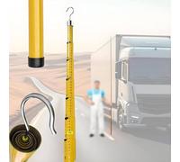 Mètre télescopique réglable, Insulated Telescopic Measuring Pole For High Voltage Line Multicolor 6-18m(Yellow,15m/49.2ft)