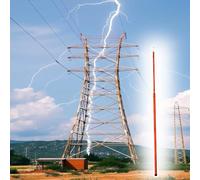 Mètre télescopique réglable, Tige de mesure télescopique isolée for télécom électrique multicolore 6-18m(Red,49.2ft/15m)