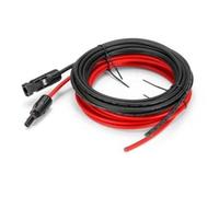 mètres 12 AWG Câble d'extension pour panneau solaire avec connecteurs MC4 femelle et mâle Kit d’adaptateur (5m Rouge + 5m No