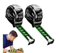 Mètres Mètre ruban double face rétractable portable | Lot de 2 mètres à mesurer imperméables autobloquants de 10 m Pour Maison Industrie Construction Femmes Hommes Ménage Dessin