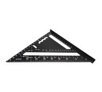 Metric Aluminium Triangle Ruler | Aluminium Alloy, 18,5 x 18,5 x 2,2 cm | Innovative Rafter Square Tool For Woodworking | Thin 7 inch Protractor for Angle Measurement, Cutting Guide & Frame Assembly