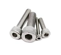 metric bolt kit, Kit d'assortiment de vis à tête cylindrique à six pans creux en acier inoxydable 304, 400/2100 pièces, M1,6, M2, M2,5, M3, M4, M5,for diy(Set C 1140pcs)