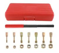 metric bolt kit, Kit de 15 outils de réparation for filetage métrique, 7 tailles M6, M8, M10, M12, assortiment de restauration durable for fixations,for diy