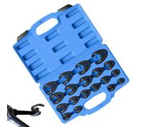 Metric Crowfoot Wrench Set U Shaped Open End Nut Spanner Mechanics Us | 0.31 To 1.26 Inches - U Shaped Metric Spanners Provide Reliable Access For Brake Lines Plumbing Automotive Repairs Workshop M