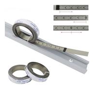 Metric Rulers,Self Adhesive Track Strips,For Miter Saw,Tape Measure,Scale Ruler,Left To Right,0-5 M,Silver,1pc