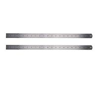 Metric Steel Ruler Durable Double Sided Measuring Tool with Lock Screw for Woodworking Carpentry and Office Use 50 cm