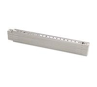 Metrica 18010 Mètre à ruban en fibre 2 m Blanc