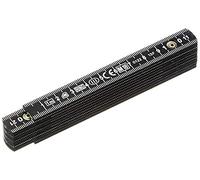 Metrica 19060 Mètre pliable en fibre 1 m Noir