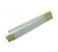 Metrica Mètre en bois 23119 2 m blanc décimales rouges