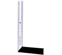 Metrica 29254 Équerre menuisier lames Blanc