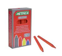 Metrica 50040 Craie Rouge 12 pièces