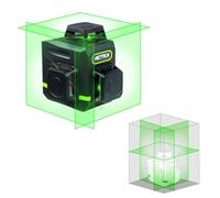 Metrica Niveau laser 3D Mini 60845, lumière verte 30–50 m, auto-nivelant, télécommande