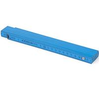 Metrie™ BL52 Mètre pliant en bois - 2 m de long - Avec division duplex - Bleu clair PAN Process Blue