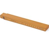 Metrie™ BLOCK 52 Mètre pliant - Mètre en bois 2 m | Ocre - Graduation duplex, Fabriqué dans l’UE | Robuste et précis | pour Artisans et Bricoleurs | 1 pièce