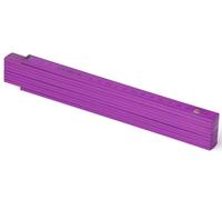 Metrie™ BLOCK 52 Mètre pliant - Mètre en bois 2 m | Violet - Graduation duplex, Fabriqué dans l’UE | Robuste et précis | pour Artisans et Bricoleurs | 1 pièce