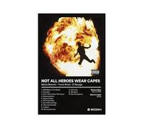 Metro Boomin Poster sur toile avec couverture de l'album Not All Heros Wear Capes - Décoration pour chambre à coucher, bureau, chambre - Cadeau - 30 x 45 cm