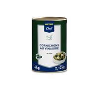 METRO Chef Cornichons mi-fins calibre 40/59 en boîte 5/1